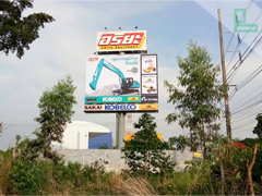 ป้ายบิลบอร์ด บจก.อริยะ อีควิปเม้นท์ ขนาด 8x12x23m จ.ระยอง