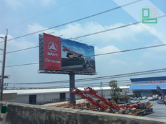 ป้ายบิลบอร์ด Sany maxcrane ขนาด 12x27x30m ถ.บางนา-ตราด